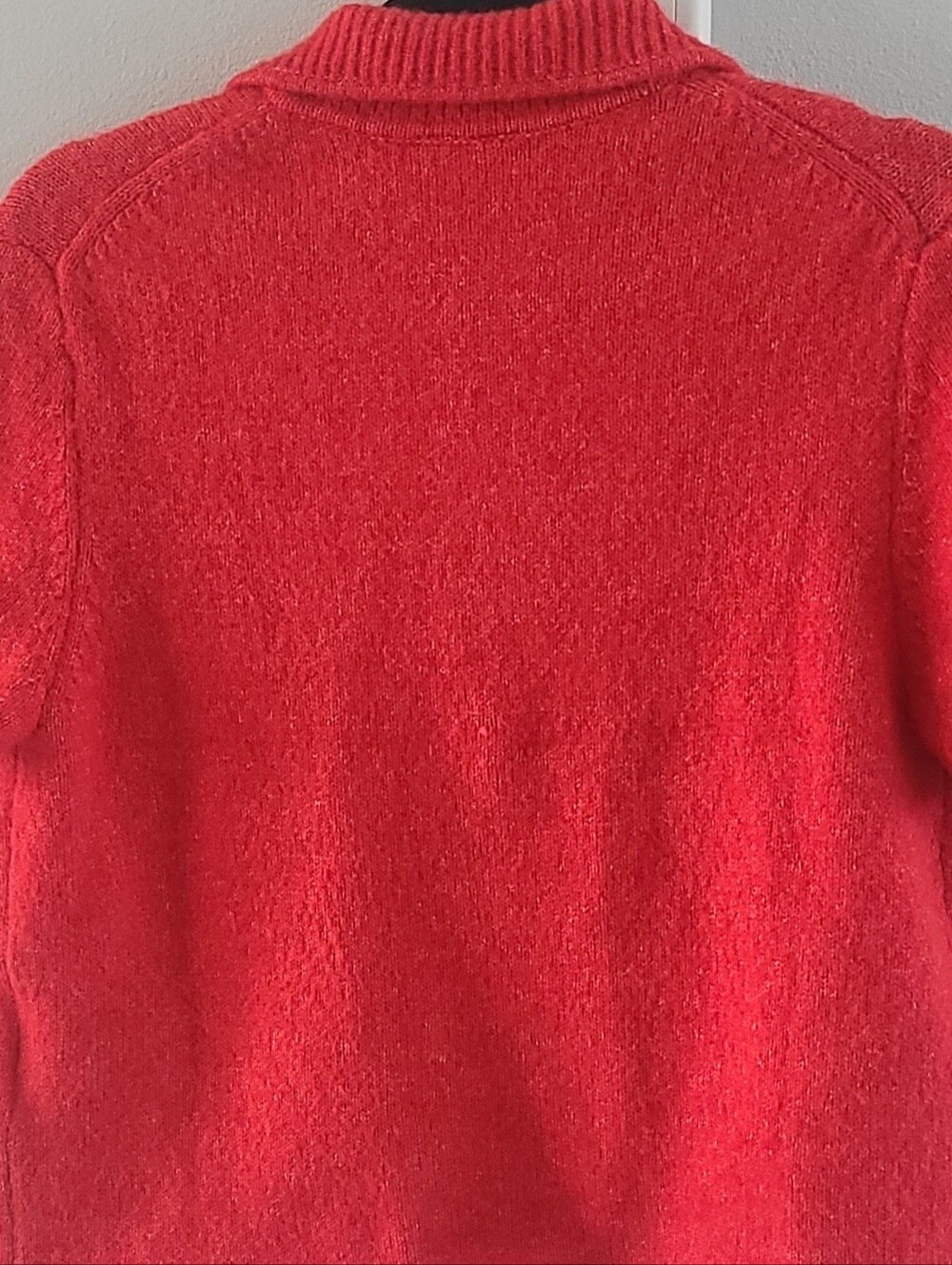 H&M Bright Red Short-Sleeve Knit Button Cardigan - Picture 5 of 5